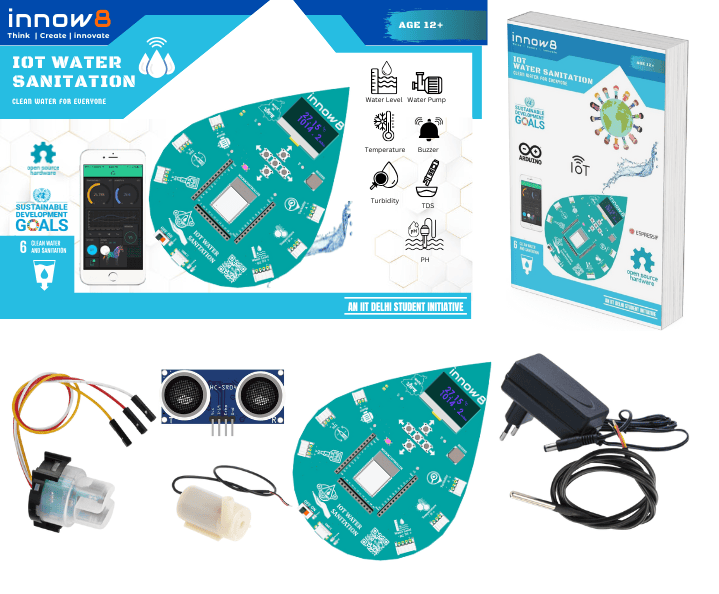 IoT Water Sanitation Kit | Measure Water Temperature, Level, Purity & Flow with Sensors | SDG Goal: Clean Water and Sanitation IoT Water Sanitation Kit | Measure Water Temperature, Level, Purity & Flow with Sensors | SDG Goal: Clean Water and Sanitation