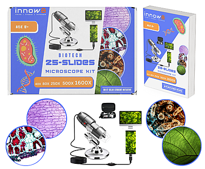 BioTech Explorer Kit | Unveil The Wonders of Life Sciences The Digital Microscope Learning Kit Easy-to-use, Connect & Play | Age 5+