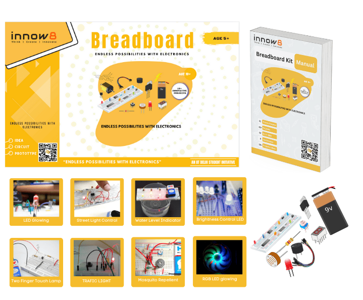 Breadboard Tinkering Kit | Make Creative Electronics Projects | Age 9+ Breadboard Tinkering Kit | Make Creative Electronics Projects | Age 9+