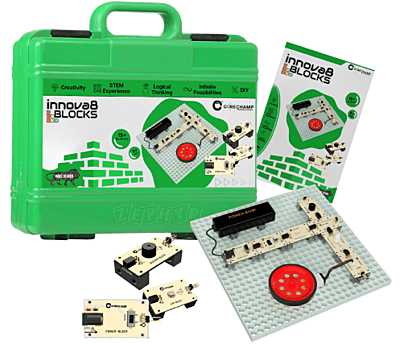 Innow8 Blocks: Building Creativity Connect Multiple Blocks Easily and Play Make Electronics Circuit