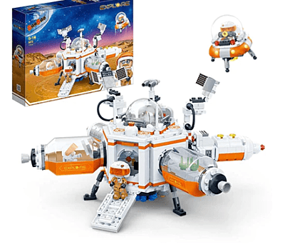 BanBao Explore the Mars Kit Building Blocks Marses Habitat and Small Lander Capsule Project Series, Kids Building Toy Set, Building Kit Toy for Kids